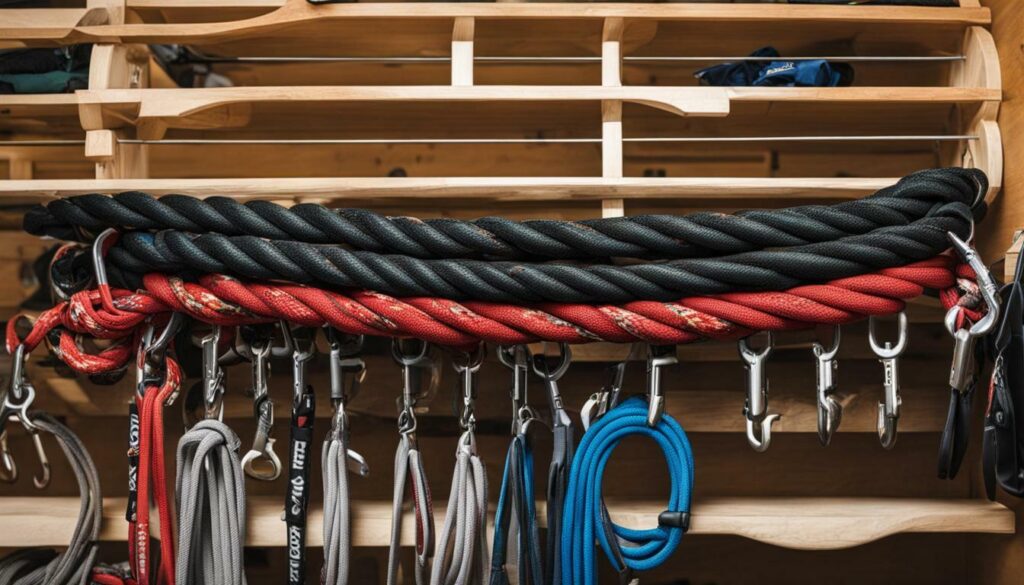 ¿Cómo guardar la cuerda de escalada en casa?