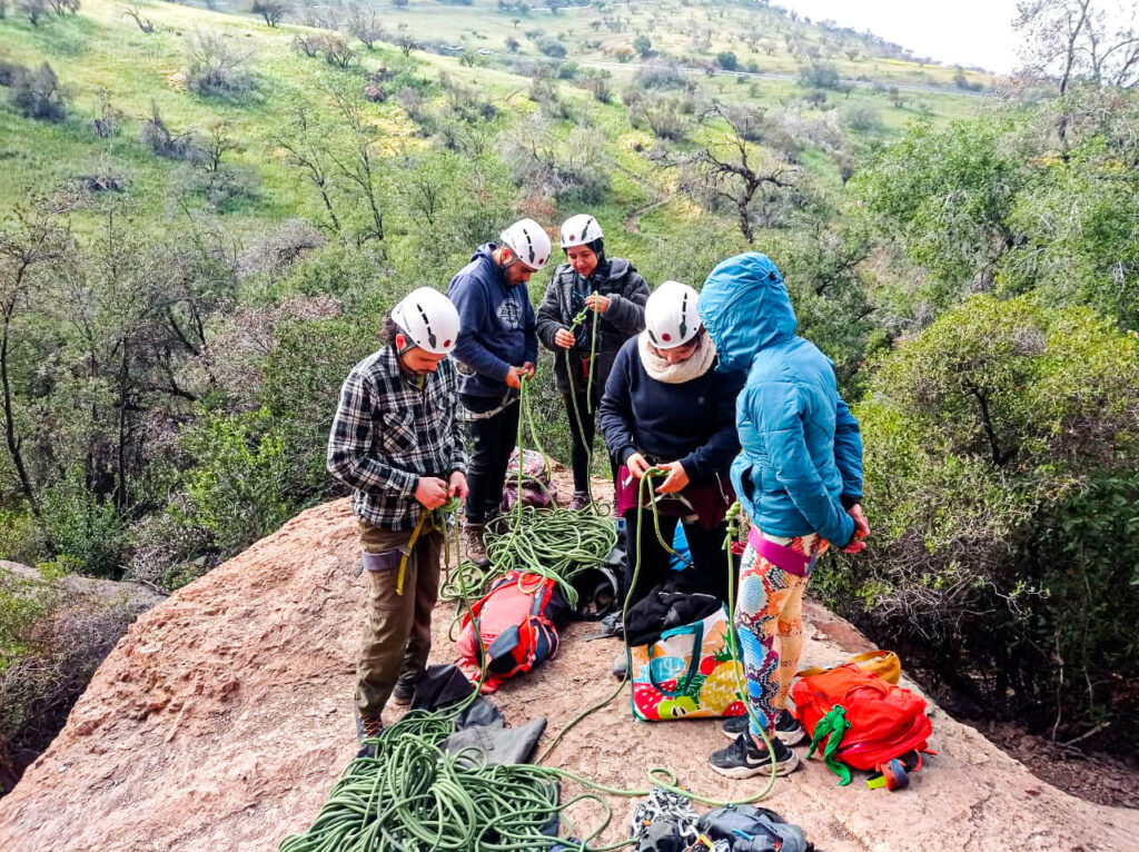 curso escalada en roca malku septiembre 2022 cuesta chacabuco