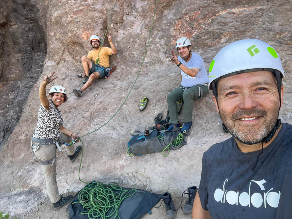curso escalada deportiva roca cuesta chacabuco Marzo 2024